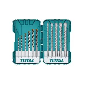Total Tools Total Drill Bit Set SDS Plus And Concrete Pack of 11 TACSDL31101