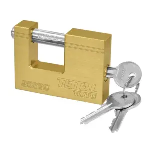 Total Tools Total Brass Block Padlock 60mm Heavy Duty TLK32603