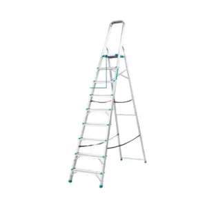 Total Tools Total Household Ladder with 9 Steps, Aluminium Body THLAD06091