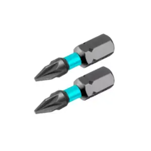 Total Tools Total Impact Screwdriver Bits PZ2x25mm 2pcs Set TACIM71PZ225