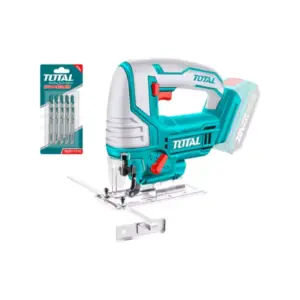 Total Tools Total Cordless Jig Saw 20V with 5pcs Blades, Battery & Charger TJSLI1008