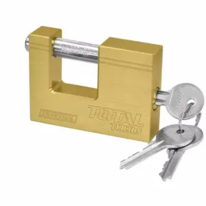 Total Tools Total Brass Block Padlock 90mm Heavy Duty TLK32903