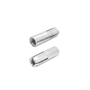 Total Tools Total Drop-In Anchor Plug 1/2"-2" Carbon Steel, Zinc Plated Finish THWDA1221 (Pack of 50pcs)
