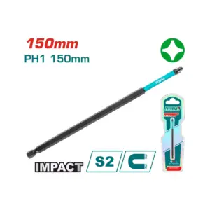 Total Tools Total Impact Screwdriver Bit PH1 150mm TACIM71PH1150