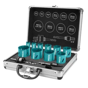Total Tools Total Hole Saw Set BI-Metal 12pcs TACSH1121
