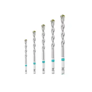 Total Tools Total Masonry Drill Bit with Hex Shank 5pcs Set TACSD6055