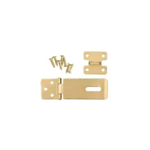 Total Tools Total Galvanized Hasp and Staple 3.5" with 7pcs Fasteners THSS1035