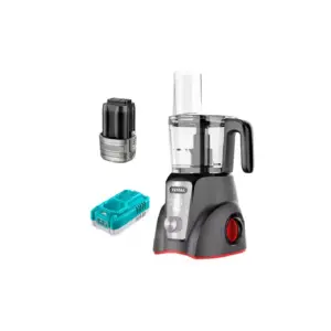Total Tools Total Cordless Food Processor 250W DC 16V Lithium-ion with 2 Speed Control, 3 Functions, LED Display, Steel Blades TMG027K