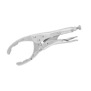 Total Tools Total Plier Locking 10" for Oil Filter, Paw Lock Position of Filter Small Cars and Trucks, Nickel Plated THT190905