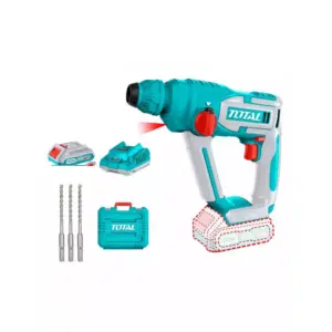 Total Tools Total Cordless Rotary Hammer Drill 1.5J Lithium-ion 20V with 3pcs Drill Bits, 2.0Ah Battery, Fast Intelligent Charger TRHLI201681