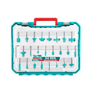 Total Tools Total Router Bits 8mm 24pcs Set TACSR12408