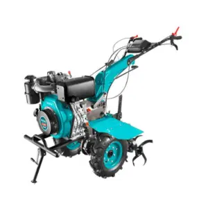 Total Tools Total Power Tiller 6.6kW 9HP with Diesel Engine, Gear Shifting Function, 1350mm Tilling Scope, Transmission Oil Capacity of 1.8L TDC13501