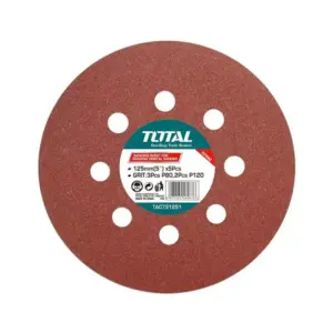 Total Tools Total Sand Paper for Random Orbit Sander 125mm 5pcs TAC731251