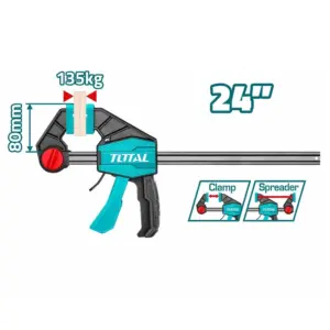 Total Tools Total Quick Bar/F Clamp 80 x 600mm THT1346802