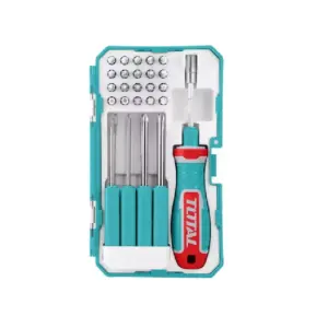 Total Tools Total Interchangeable Screwdriver & Bits 30pcs Set TACSD30306