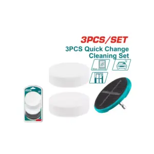 Total Tools Total Soft Sponge 3.5" & Quick Change Backer 3pcs Set TAC35351