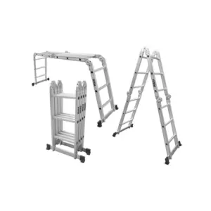 Total Tools Total Multipurpose Aluminium Ladder 4x3 Steps THLAD04431