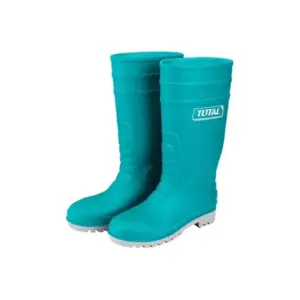 Total Tools Total PVC Safety Gumboot with Steel Toe Cap, Blue TSP302S1P