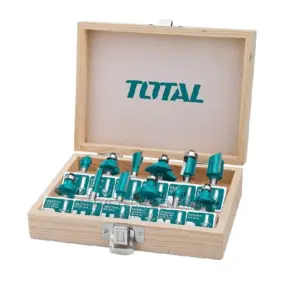 Total Tools Total Router Bit 8mm Pack of 12 TACSR1121
