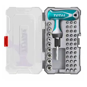 Total Tools Total T-Handle Wrench Screwdriver Set 48Pcs TACSD30476