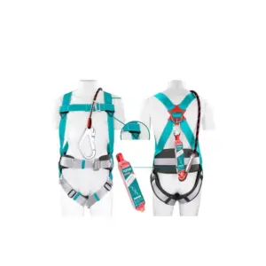 Total Tools Total Safety Harness with￠14mm x 1.95m Safety Rope TSH501420