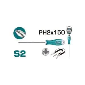 Total Tools Total Phillips Screw Driver PH2 x 150mm THT26PH2150