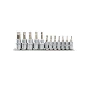 Total Tools Total Torx Bit Socket Spanner Set S2 Chromed Plated 1/4", 3/8" 12pcs THT1438121