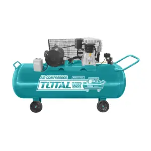 Total Tools Total Air Compressor Belt Driven System with Copper Wound Motor, 2 Cylinder Compressor 300L 4.1kW 380V TC1553002