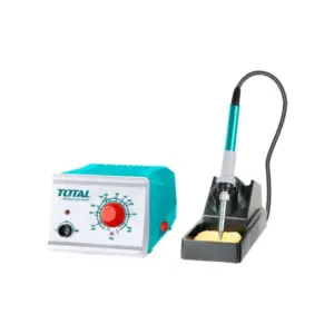 Total Tools Total Soldering Station 60W 220-240V with Temperature Adjustment, Replaceable Tip, Preheat Time 1~2 Minutes TET160911