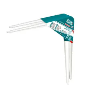 Total Tools Total Shelf Bracket 2pcs Set 12x14" with 6 Attachment Points, 12 Mounting Screws, White TSB11214