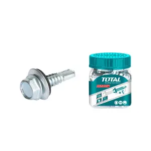 Total Tools Total Self Drilling Hex Screw with Rubber Washer 6.3x25mm 50pcs WJSS6302521