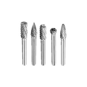 Total Tools Total Drill Bit Tungsten Carbide Rotary Burrs Set for Shaping, Grinding, The Removal of Sharp Edges, and Excess Material (5pcs Set) TAKC0651