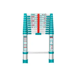 Total Tools Total Telescopic Ladder with 10 Steps, Aluminium Body, Easy Carry THLAD08101