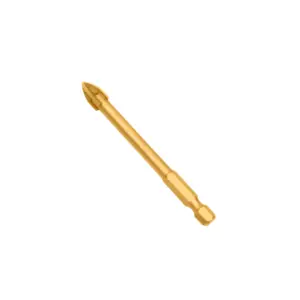Total Tools Total Tile & Glass Drill Bit 6x74mm with High Quality Carbide Tip TACG210612