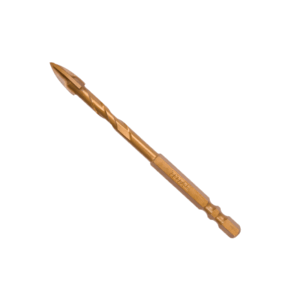 Total Tools Total Drill Bit for Glass & Tile Cross Tool Head 10 x 85mm Titanium Plated TACG201012