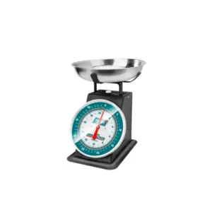 Total Tools Total Analogue Spring Scale for Kitchen Max Weight 20Kg with Stainless Steel Bowl 255mm, 50g Graduation TESA5201