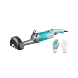 Total Tools Total Straight Grinder 150mm 1100W with 1set Extra Carbon Brushes, 1 Pair Gloves TSG1508