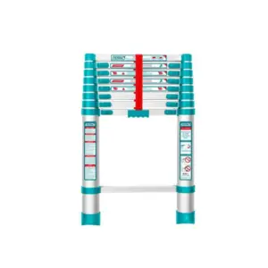Total Tools Total Telescopic Ladder with 8 Steps, Aluminium Body, Easy Carry THLAD08081
