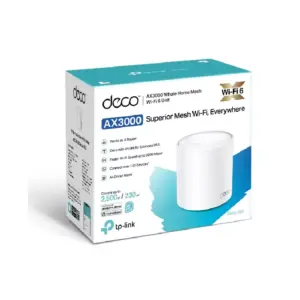 TP-Link AX3000 Whole Home Mesh WiFi 6 System with Dual Band, 3x Gigabit Ports Deco X50(1-pack)