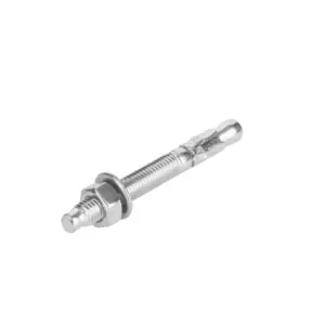 Total Tools Total Galvanized Wedge Anchor 3/8"x2-1/2" Carbon Steel, Zinc Plated Finish THWWA382121 (Pack of 100pcs)
