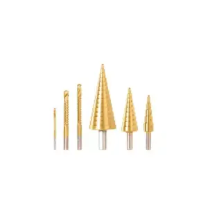 Total Tools Total Step Drill Bit Set with Saw Drill TACSD2061 (Pack of 6pcs)