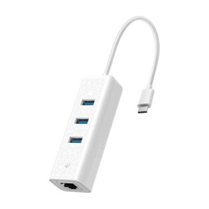 TP-Link USB-C Hub 3-Port USB 3.0 with Gigabit Ethernet Adapter Portable Laptop Network Adapter Plug & Play UE330C
