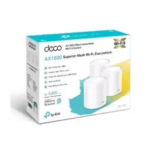 TP-Link AX1800 Whole Home Mesh WiFi System with WiFi 6, Dual Band, 2x Gigabit Ports, Deco X20(3-pack)
