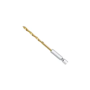 Total Tools Total HSS Twisted Drill Bit 4mm with Hex Shank, Titanium Finish TAC1140401