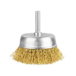 Total Tools Total WIre Cup Brushes 50mm 2" with Shank 1/4" for Steel, Cast Steel, Soft & Hard Wood TAC33021