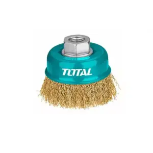 Total Tools Total Wire Cup Brush with Nut 100mm Soft Golden TAC31041