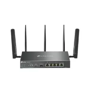 TP-Link Omada 4G+ Cat6 AX3000 Gigabit VPN Router with Dual Band, Secure Connectivity, PoE+ Support ER706W-4G