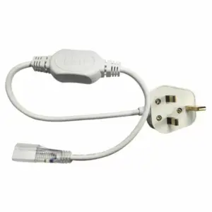Tronic Estia Power Cord for Striplight Slim 8x18mm Durable Connector Cable, DS NERO-CO