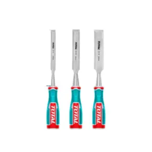 Total Tools Total 3pcs Wood Chisel Set 12/19/25mm Cr-V Material THT41K0302