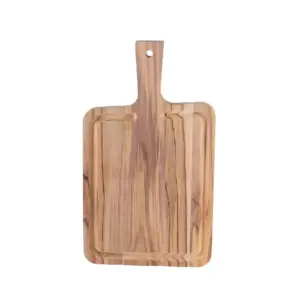 Tramontina BBQ Cutting Board with Handle, Teak Wood, 40×23.3x1.08cm 13236/052